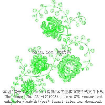 svg矢量绣花图下载