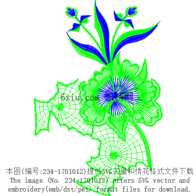 svg矢量绣花图下载