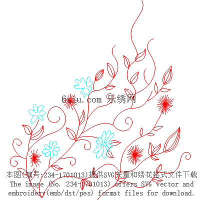 svg矢量绣花图下载