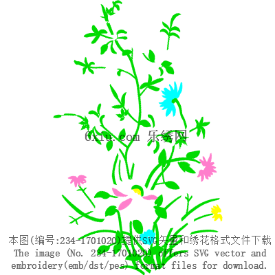 svg矢量绣花图下载