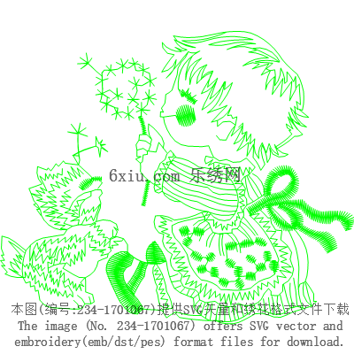 svg矢量绣花图下载
