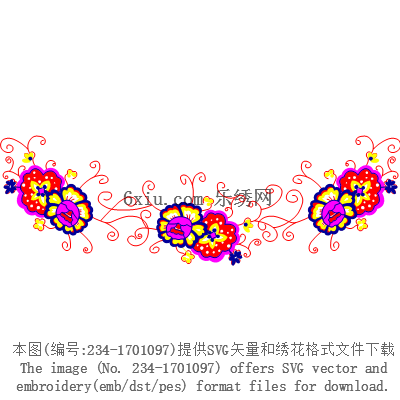 svg矢量绣花图下载