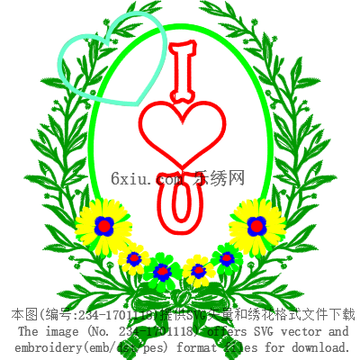 svg矢量绣花图下载