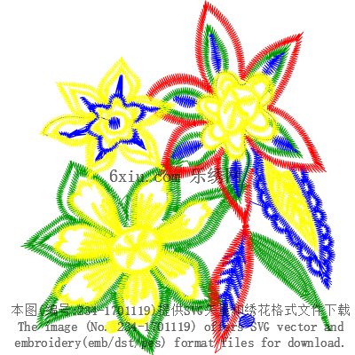 svg矢量绣花图下载