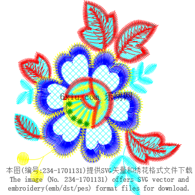 svg矢量绣花图下载