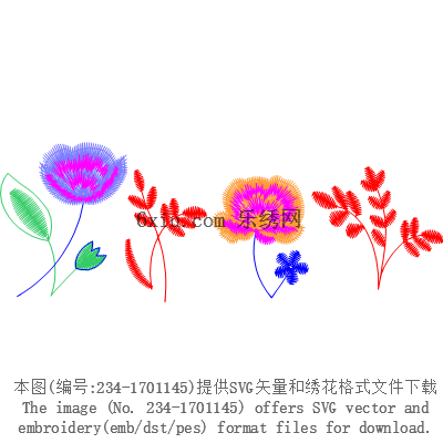 svg矢量绣花图下载