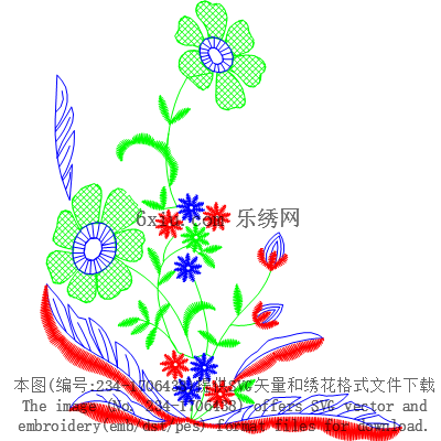svg矢量绣花图下载