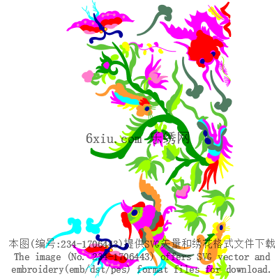 svg矢量绣花图下载