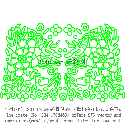 svg矢量绣花图下载