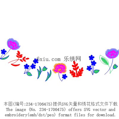 svg矢量绣花图下载
