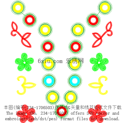svg矢量绣花图下载