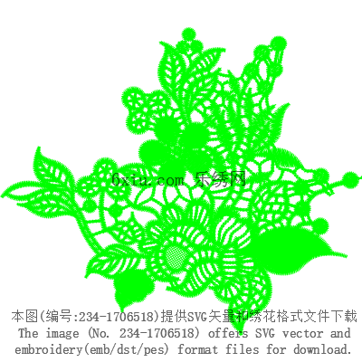 svg矢量绣花图下载