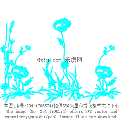 svg矢量绣花图下载
