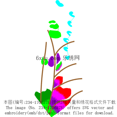svg矢量绣花图下载
