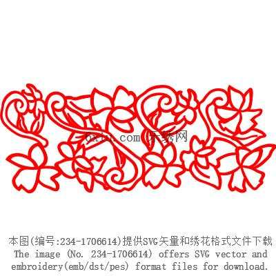 svg矢量绣花图下载