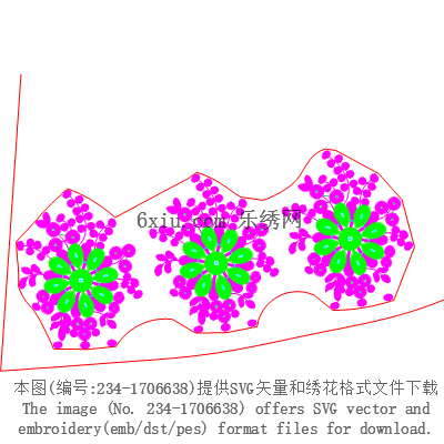 svg矢量绣花图下载