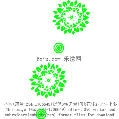 svg矢量绣花图下载