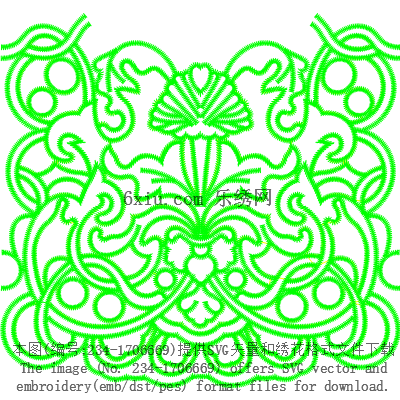 svg矢量绣花图下载