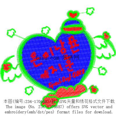svg矢量绣花图下载