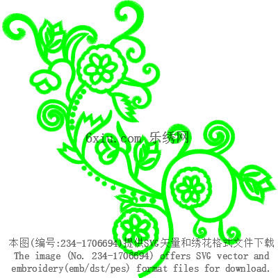 svg矢量绣花图下载