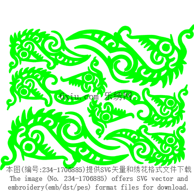 svg矢量绣花图下载
