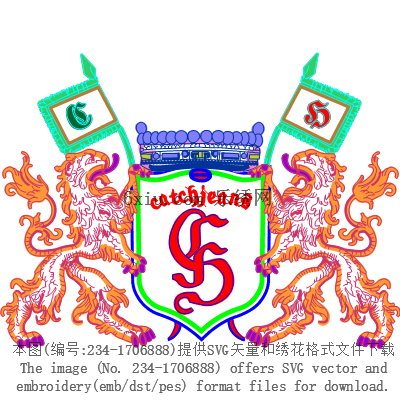 svg矢量绣花图下载