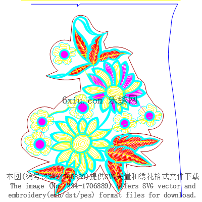 svg矢量绣花图下载