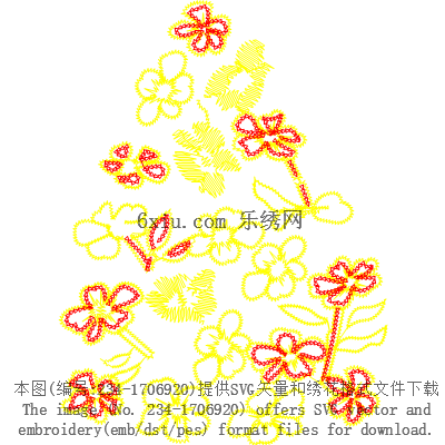 svg矢量绣花图下载