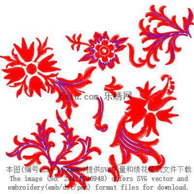 svg矢量绣花图下载