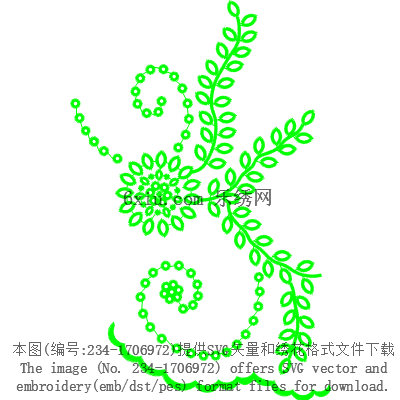 svg矢量绣花图下载