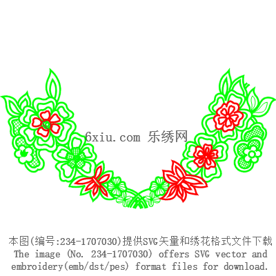 svg矢量绣花图下载
