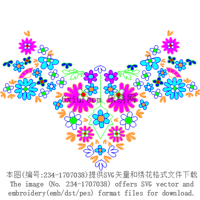 svg矢量绣花图下载