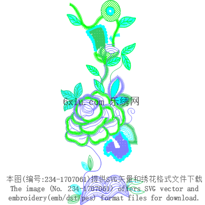 svg矢量绣花图下载
