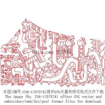 svg矢量绣花图下载