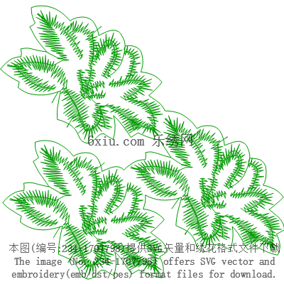 svg矢量绣花图下载