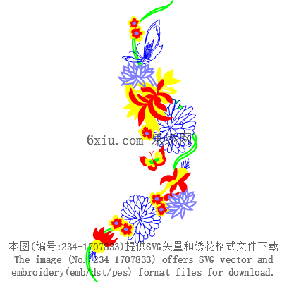 svg矢量绣花图下载
