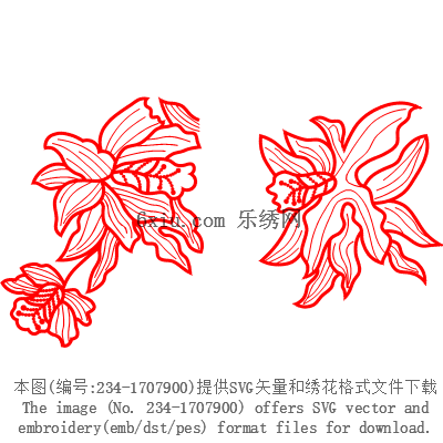 svg矢量绣花图下载