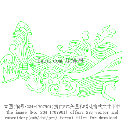 svg矢量绣花图下载