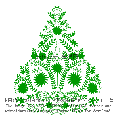 svg矢量绣花图下载