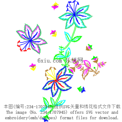 svg矢量绣花图下载