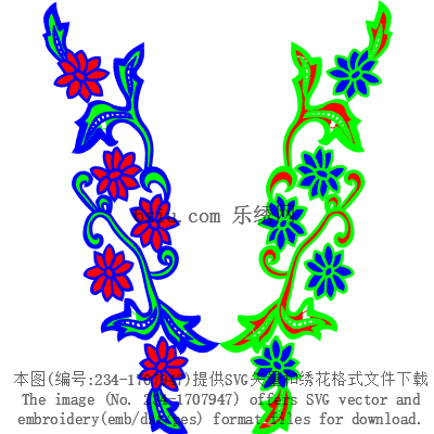 svg矢量绣花图下载
