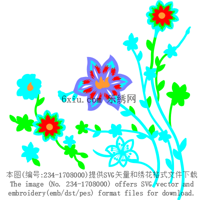 svg矢量绣花图下载