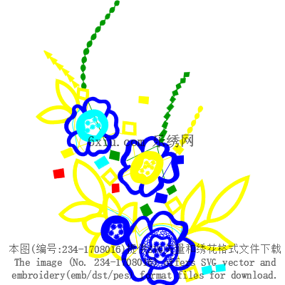 svg矢量绣花图下载