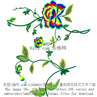 svg矢量绣花图下载