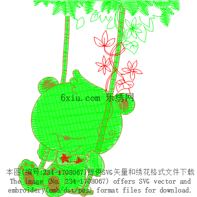 svg矢量绣花图下载