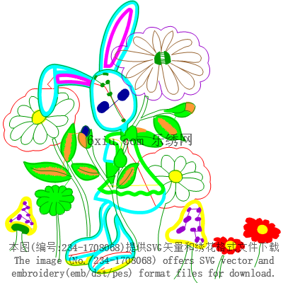 svg矢量绣花图下载