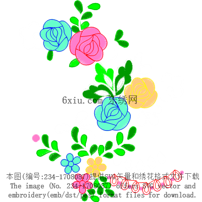 svg矢量绣花图下载