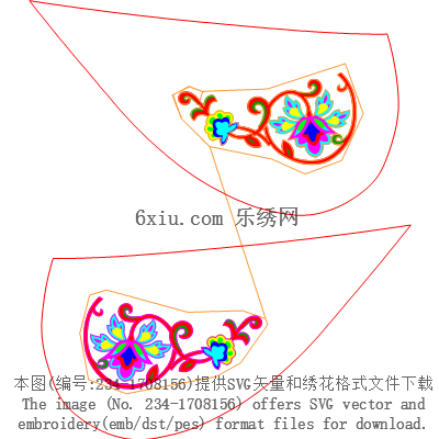 svg矢量绣花图下载