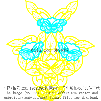 svg矢量绣花图下载