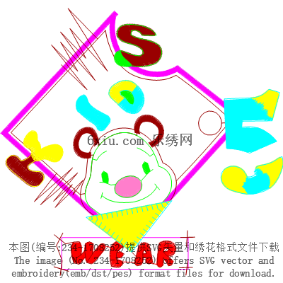 svg矢量绣花图下载